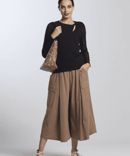 Alternative view of Twisted Round Neck Top